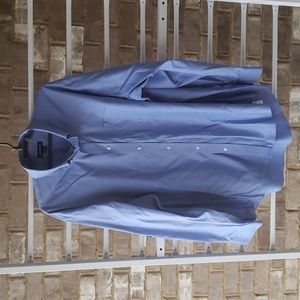 Lands' End • Men's No Iron PinPoint Oxford Dress Shirt